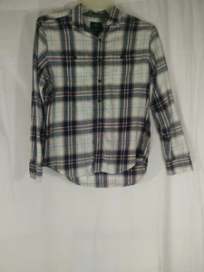 Men's American Eagle Long Sleeved Striped Button Up Shirt Prep Fit Medium S4 - Picture 1 of 3