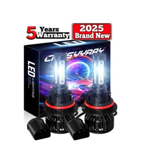 LED Headlights High/Low Bulbs For 1991-2004 Mack RD 600, 688, 690S, CH 613, 600 - Picture 1 of 24