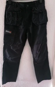 Regatta Profesional Incursion Negro Funda Pantalón Trabajo 32" Cintura 31" Pierna - Imagen 1 de 8
