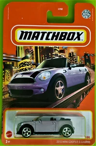 2021 MATCHBOX 52/100 - 2010 MINI COOPER S CABRIO - NEW ON LONG CARD - Picture 1 of 1