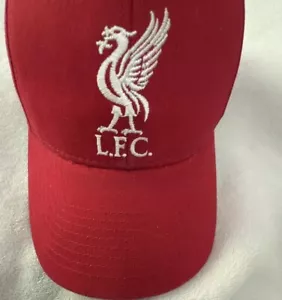 Liverpool Football Club LFC Hat Cap Snapback Red Embroidered Logo Cotton - Picture 1 of 4