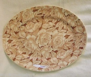 Piatto da portata ovale inglese vintage Bermuda rosa Myott Staffordshire Inghilterra - Foto 1 di 4