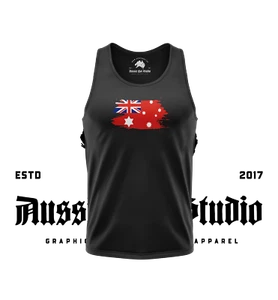 Australian Flag 6 Point Red Ensign - Men's Tank Top - Imagen 1 de 2