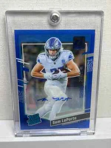 2023 Donruss Clearly Sam Laporta Rc Auto Blue Color Match /99 - Picture 1 of 2