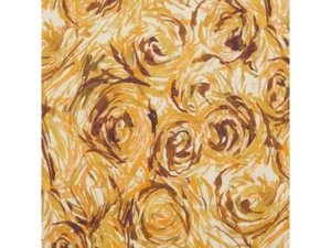 DONGHIA Rio Sunset Gold Floral India Cotton Silk 2 yards+ New - Picture 1 of 1