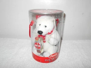 1999 NEU! COKE COCA COLA EISBÄR PLÜSCH & UHR SET IN OVP - Bild 1 von 3