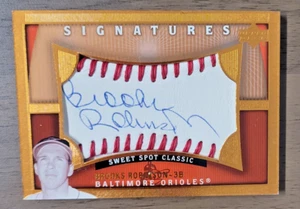 2005 UPPER DECK SWEET SPOT CLASSIC BROOKS ROBINSON SIGNATURES BALTIMORE ORIOLES - Picture 1 of 2