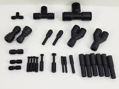 Parker Legris LF3000 Pneumatic Push-In Tube Fittings Lot (Tees, Reducers, Plus) - Image 1 of 4