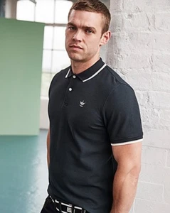 Firetrap Ronay Mens Polo T Shirt Top M - 3XL of Black 2 Buttons R263 - Picture 1 of 4