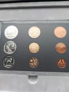SOUTH AFRICA 2000 MELLENIUM SHORT SET OF PROOF COINS IN SA MINT BOX + PAPERS. - Picture 1 of 14