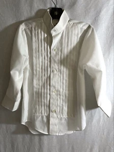 Camisa Fumagalli Niños Niño Blanca Plisada Mangas Largas Abotonada Talla BXS - Imagen 1 de 10