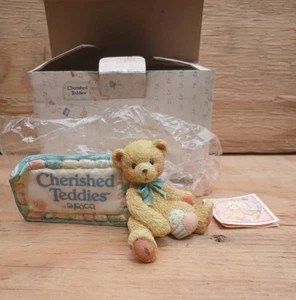 1991 Cherished Teddies 951005 Store Signage Plakette Bär Figur - Bild 1 von 5