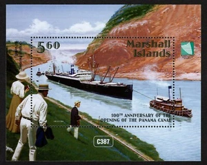 MARSHALL ISLANDS, SCOTT # 1086, MNH SOUVENIR SHEET OPENING OF PANAMA CANAL 2015 - Picture 1 of 1