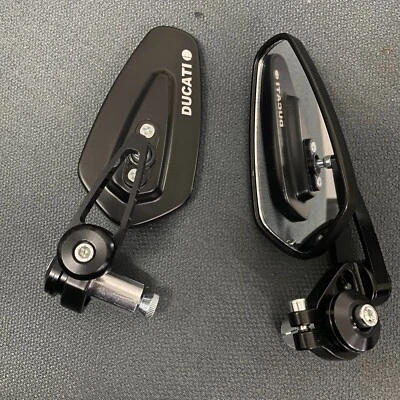 CNC Aluminium Round Bar End Mirrors Ducati Monster Genuine NCS pair - Image 1 of 4