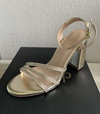 Charles By Charles David EE. UU. Talla 7 Dorado Formal Elegantes Tacones Para Mujer Nuevos en Caja Foto 1 de 4