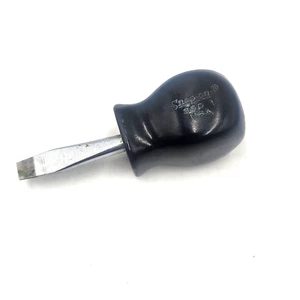 VTG Snap On Tools SSD1 1.5" Black Hard Handle Flathead Slotted Screwdriver EXUC! - Picture 1 of 5