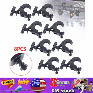 8 Pack 330lbs Heavy Duty Stage Lighting Clamps DJ Light Truss Clamp Set Black - Picture 1 of 11