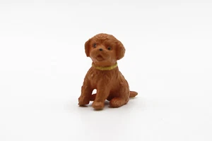 Dollhouse Miniature Fairy Garden - Dog / Puppy - Brown Toy Poodle / Cavoodle 3cm - Picture 1 of 3
