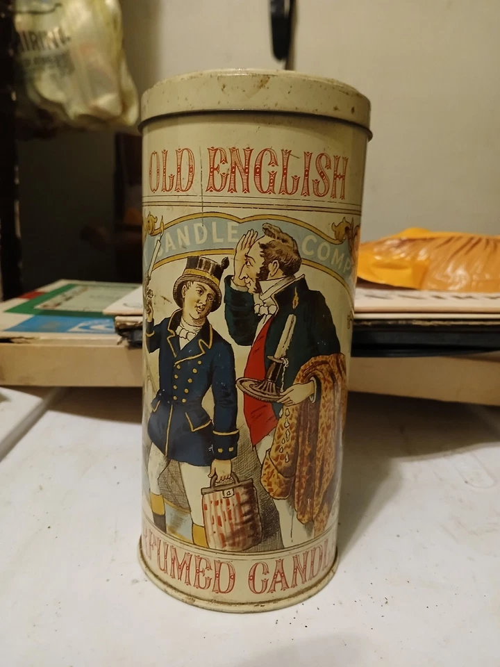 老式价格旧英语香氛罐 — 第 1/2 张图片
