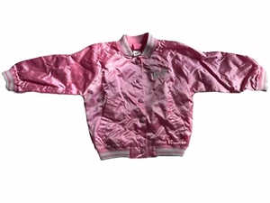 Retro Vintage Barbie by Mattel Girls Bomber Jacket Size 4 Barbiecore - Picture 1 of 6