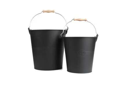 Redecker Metalleimer Metall Eimer 2er Set 5l und 10l Wischeimer Holzgriff z2611 - Bild 1 von 2