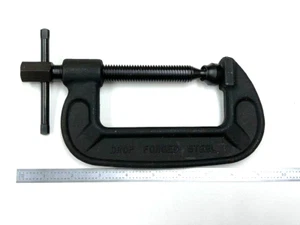 PALMGREN 4" HEAVY DUTY C-CLAMP 100M DROP FORGED STEEL - Picture 1 of 8