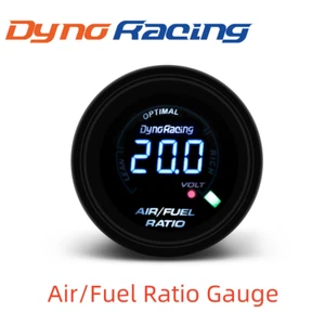 2" 52MM LED Digital Narrowband Air Fuel Ratio Black Face Monitor Racing Gauge - Picture 1 of 8