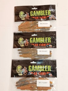 3 Packs Gambler 3" BB Cricket . Hurricane Craw - Picture 1 of 1