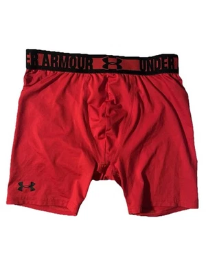 Under Armour Niños YLG Calzoncillos Boxer Ajustados Equipo de Calefacción Ropa Interior Rojo Foto 1 de 4