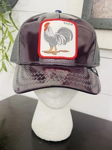 Goorin Bros The Farm Animal Trucker Eggplant “Cock” Rooster Purple Limited New - Picture 1 of 6