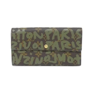 Authentic LOUIS VUITTON Monogram Graffiti Porte monnaie Credit M92188 Wallet ... - Picture 1 of 6