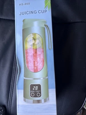 Mini Jugo Eléctrico Portátil Pantalla Digital USB Recargable Máquina de Jugos Foto 1 de 3