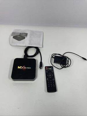 MXQ Pro S905W 4k Smart TV Box - Black w Remote - Image 1 of 4