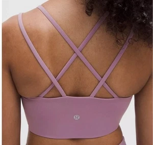Lululemon Like a Cloud Longline Bra size 8 Lavender Lux LVLX - Picture 1 of 6