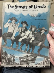 M '49 Western Noten Titel Song aus THE STREET OF LAREDO - Bild 1 von 1