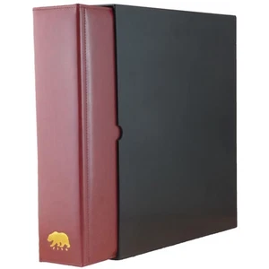 Estate Library Deluxe 4 Q-Ring Large Format Binder for Coins, Trading Cards, ... - Picture 1 of 9