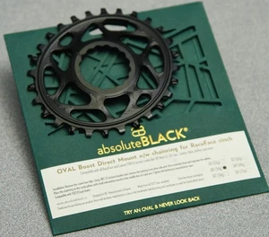 Catena ovale Absolute Black Race Face CINCH DM, 28T, denti stretti-larghi - Foto 1 di 2