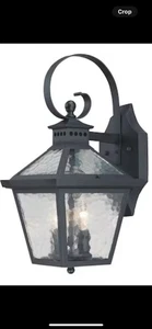 Acclaim Lighting Bay Street 2 Matte Black Hardwired Outdoor Wall Light 7662BK - Picture 1 of 7