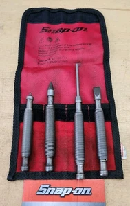 Snap On SPHDSET4 - 4 Piece Heavy Duty Spring Punch Set W/ Pouch - Picture 1 of 6