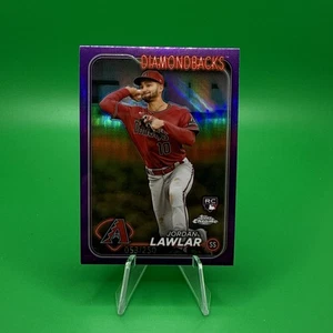 2024 topps chrome purple refractor#229 jordan lawlar #53/250. RC.  D’backs. D17 - Picture 1 of 2