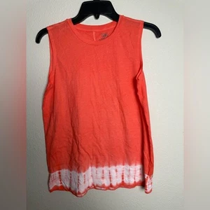 Athleta Girl Size XXl 16yrs orange Tie Dye sleeveless tank top - Picture 1 of 4