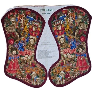 Cranston 36 pulgadas Jumbo Toyland Medias Corte y Coser Panel de Tela Acolchado De Colección - Imagen 1 de 5