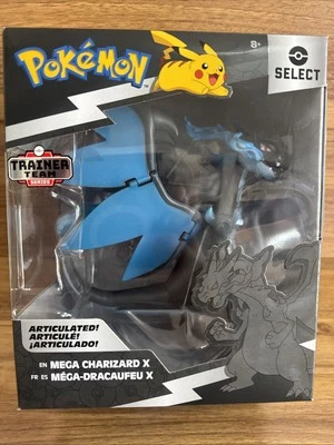 Boneco de ação Pokemon Select Mega Charizard X 6" EXCLUSIVO Trainer Team Series - Imagem 1 de 4
