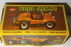 Auto d'epoca Cox .049 a gas ARANCIONE Dune Buggy Tether in scatola PER RICAMBI RARA - Foto 1 di 21