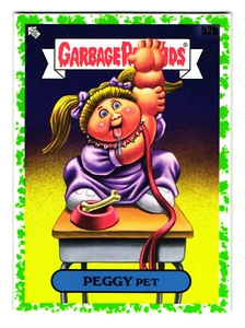 Peggy Pet 2020 Garbage Pail Kids Teacher's Pet Parody Sticker Green - Picture 1 of 2