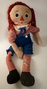 Muñeco de peluche Raggedy Andy 42" (UA3/JSF6) Knickerbocker KTC necesita TLC - Imagen 1 de 17