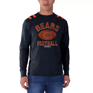 T-shirt manica lunga NFL Chicago Bears grafica vintage marca '47 - Foto 1 di 1