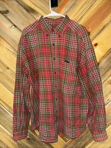 Vtg Structure Flannel Shirt Men XL Blue Button Up Grandpa Heavy Pockets 90s - Picture 1 of 5