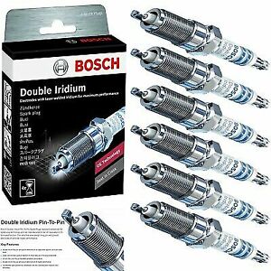 6 Double Iridium Spark Plug Bosch For 2001-2006 FORD ESCAPE V6-3.0L