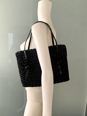 Bolso negro Koret Rafia vintage años 60 Foto 1 de 4
